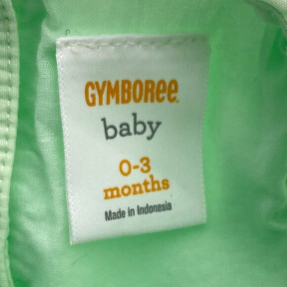 Gymboree Baby Mint Green Sleeveless Llama Print Ruffled Dress Pinks Purples 0-3m - Picture 6 of 9